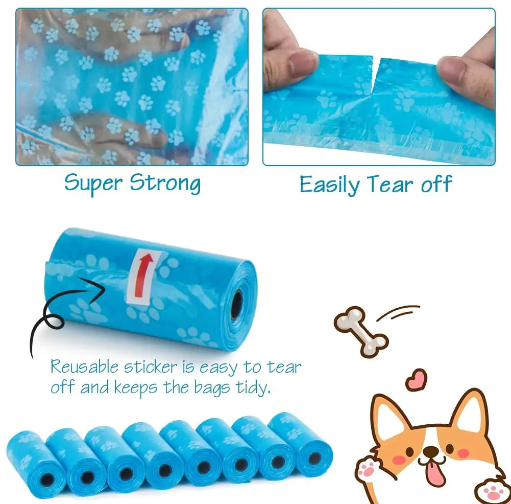 Pet Poop Disposable Bags with Holder